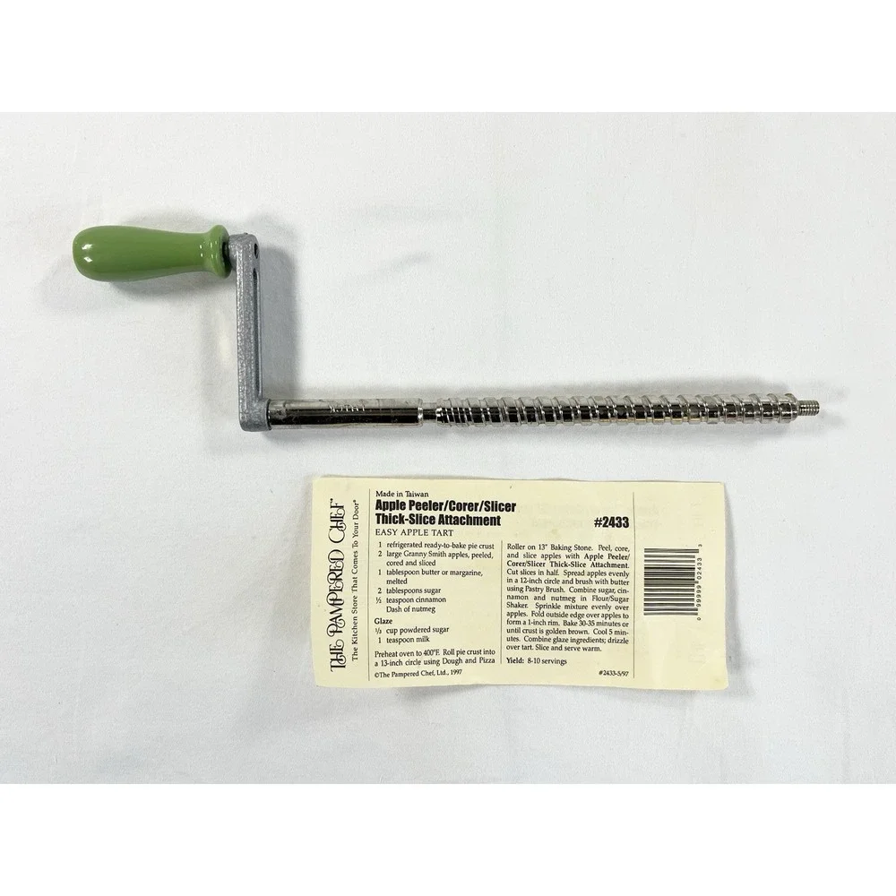 Vintage Pampered Chef Apple Peeler Slicer‎ Thick Slice Accessory Attachment 2433
